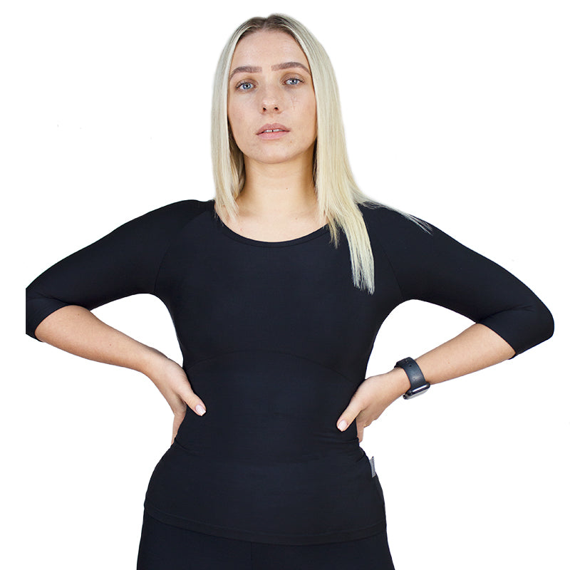 Slim Elbow Sleeve Top *Outlet*