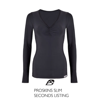 Slim Ruched Long Sleeve Top