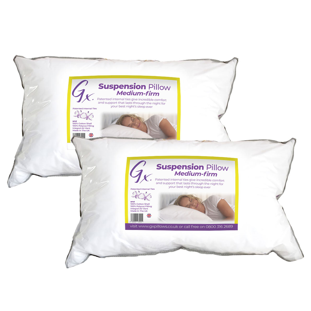 Gx Suspension Pillow Twin Pack Health & Beauty Channel