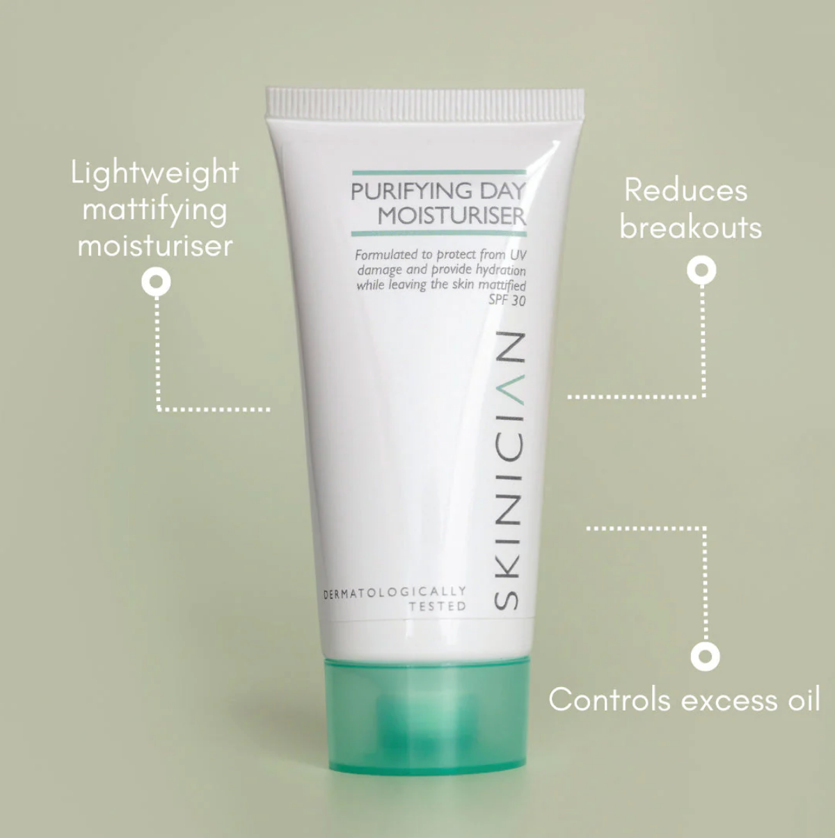 Purifying Daily Moisturiser with SPF 30 for Oily Skin