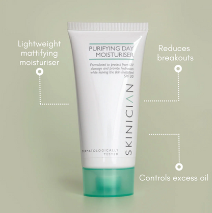 Purifying Daily Moisturiser with SPF 30 for Oily Skin